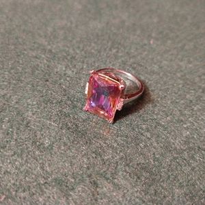 Mystic topaz ring